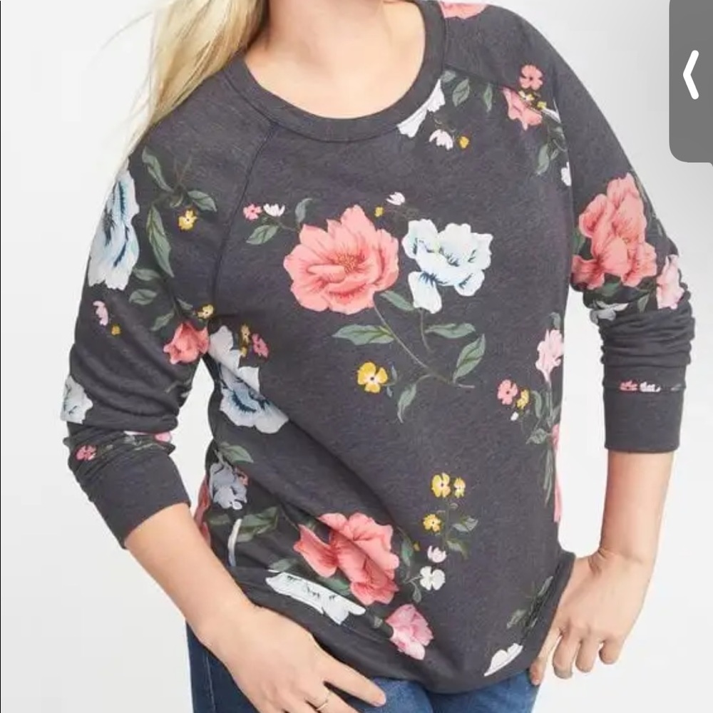 Old Navy flowered sweatshirt